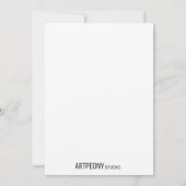 Carte de voeux, aquarelle florale, vierge à l'inté (Dos)