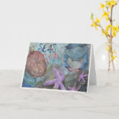 Carte de vœux aquarelle Seas Your Day (Fleur jaune)