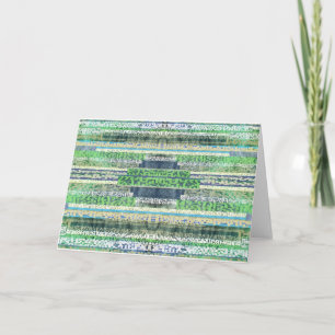 Carte de voeux arabe de calligraphie