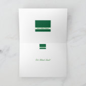 Carte de voeux arabe Pois Vert Anniversaire (Intérieur)