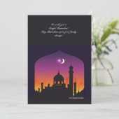 Carte de voeux Arabian Night Ramadan (Debout devant)