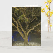 Carte de vœux Arbre de Lumière (Fleur jaune)