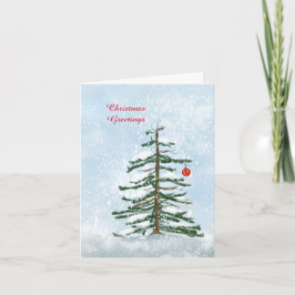 Carte de vœux arbre de Noël