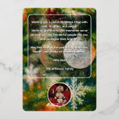 Carte de voeux Arbre de Noël (Verso)