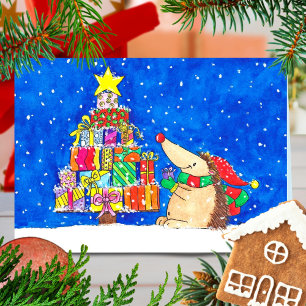 Carte de vœux ARBRE DE NOËL par Nicole Janes