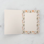 Carte de voeux Arbre de Noël Watercolor (Intérieur)