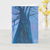 Carte de voeux Arbre de souhaits (Fleur jaune)