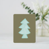 Carte de vœux arbre dessinée à la main (Debout devant)