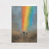 Carte de voeux arc-en-ciel (Devant)