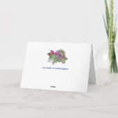 carte de voeux arc-en-ciel (Dos)