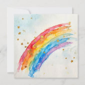 Carte de vœux Arc-en-ciel. (Devant)