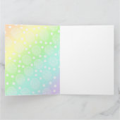 Carte de vœux arc-en-ciel pastel (Intérieur)