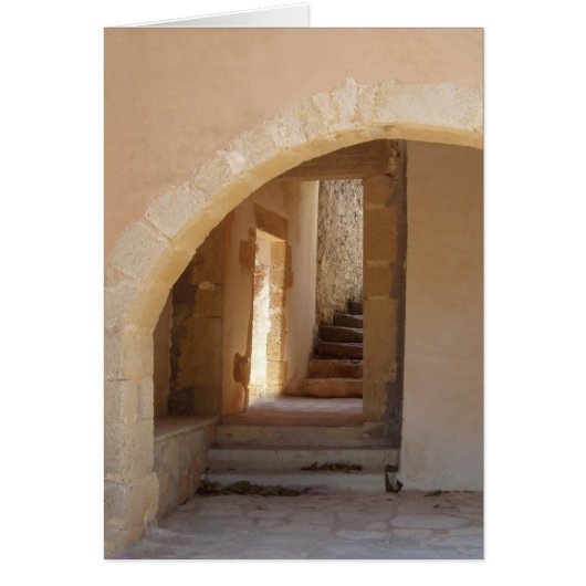 Carte de voeux Arch & Steps Architecture grecque (Devant)