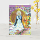 Carte de voeux Archangel Uriel (Fleur jaune)