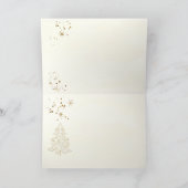 Carte de voeux Argent et Gold Winter Landscape (Intérieur)