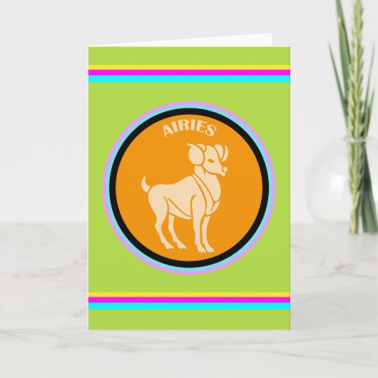Carte de voeux Aries (Devant)