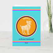 Carte de voeux Aries (Dos)