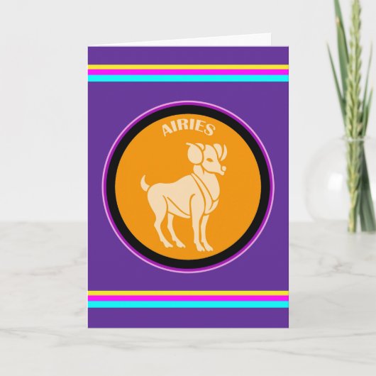 Carte de voeux Aries (Devant)