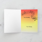 Carte de voeux Arizona Kokopelli Sunset (Intérieur)