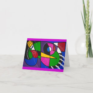 Carte de voeux Art Abstrait