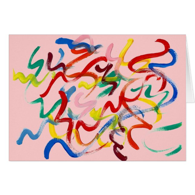 Carte de voeux Art Abstrait (Devant horizontal)