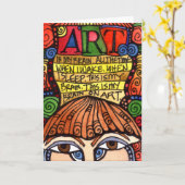 Carte de voeux ART BRAIN (Fleur jaune)