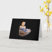 Carte de voeux Art Déco (Fleur jaune)