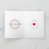 Carte de voeux Art déco Heureuse Sainte-Valentin (Intérieur)