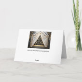 carte de voeux art déco sapin de noël (Dos)