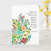 Carte de voeux Art for Charity (Fleur jaune)