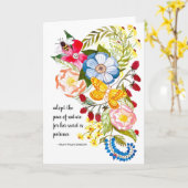 Carte de voeux Art for Charity (Fleur jaune)