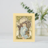 Carte de voeux Art nouveau design. (Debout devant)