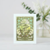 Carte de voeux Art nouveau design. (Debout devant)