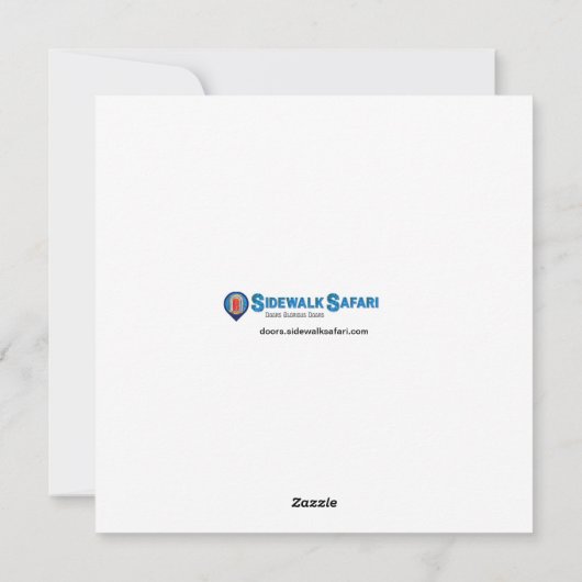 Carte de voeux Art Nouveau néerlandais (Dos)