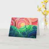 Carte de voeux Art vierge, connexion art original (Fleur jaune)