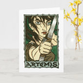 Carte de voeux Artemis (Fleur jaune)