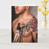 Carte de voeux Artiste pour le graffiti de tatouag (Fleur jaune)