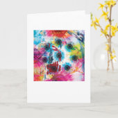 Carte de voeux Arty Abstraite - Thème Floral (Fleur jaune)