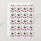 Carte de voeux Asex Pride Flat (Devant / Derrière)