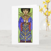 Carte de voeux Asherah (Fleur jaune)