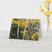 Carte de voeux Aspens (Fleur jaune)