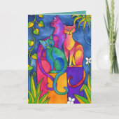 Carte de vœux - Assis fièrement (Devant)