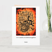 Carte de voeux astrologie abstraite (Dos)