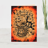 Carte de voeux astrologie abstraite (Devant)