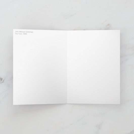 Carte de voeux Atkinson Grimshaw Tryst CC0610 (Intérieur)