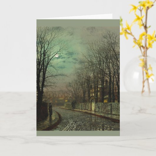 Carte de voeux Atkinson Grimshaw Tryst CC0610 (Fleur jaune)