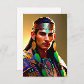 Carte de voeux Atlantean Shaman (Devant / Derrière)