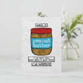 Carte de voeux au beurre d'arachide - Nourriture a (Debout devant)