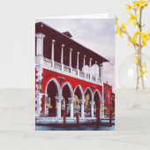 Carte de vœux au charme vénitien (Fleur jaune)