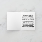 Carte de vœux au chat orange et noir (Intérieur)